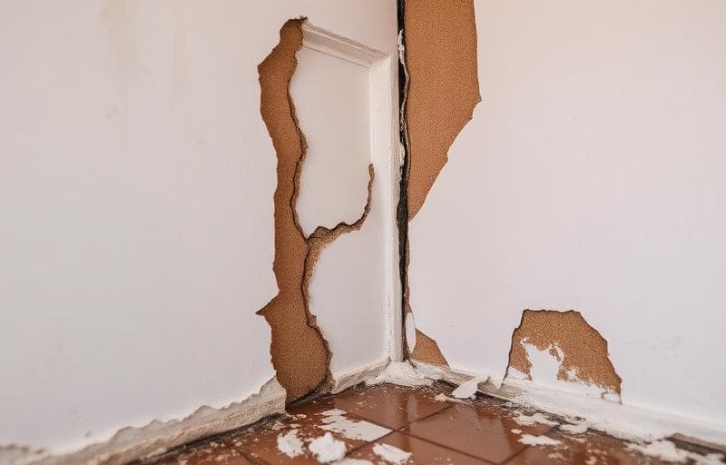 Home restoration inspection showing water damage in Mesa AZ