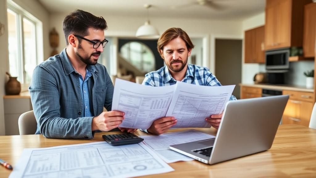Homeowner planning renovation budget with contractor in Mesa AZ